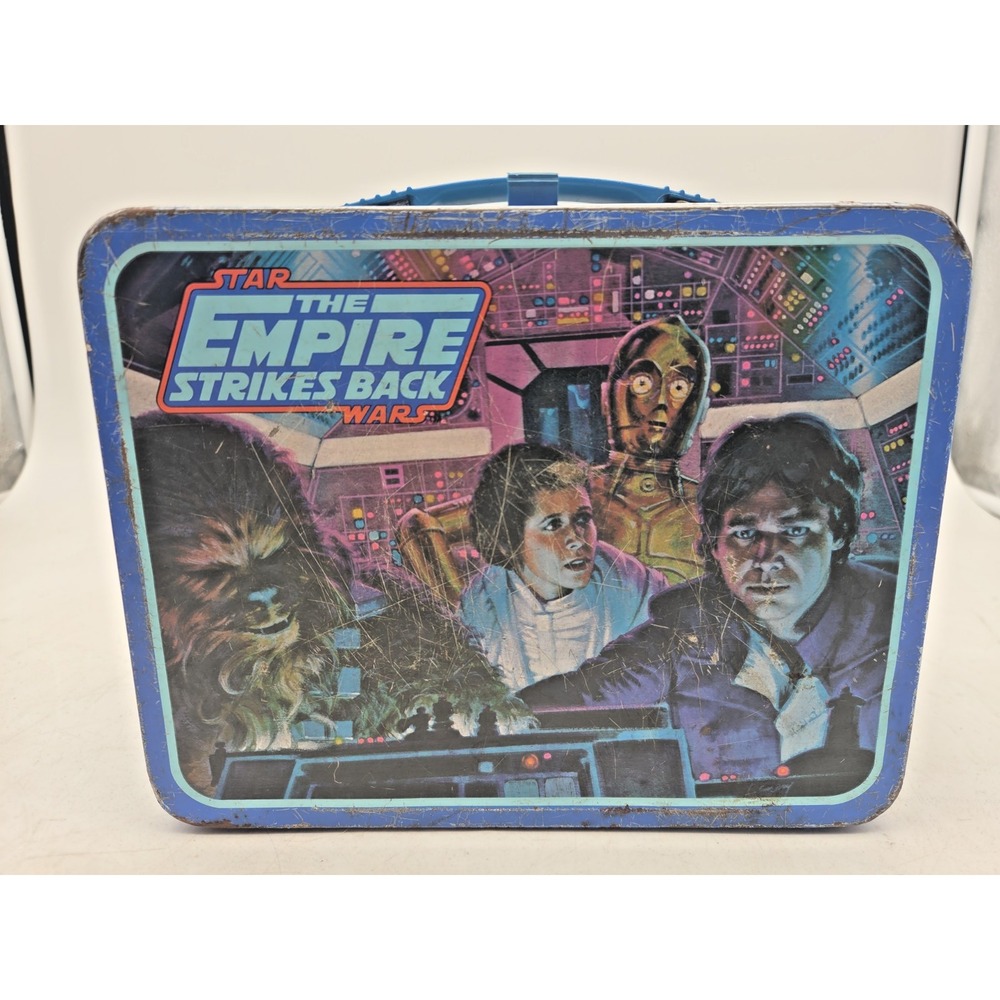 Star Wars The Empire Strikes Back Metal Lunchbox 1980 Vtg King-Seeley No Thermos